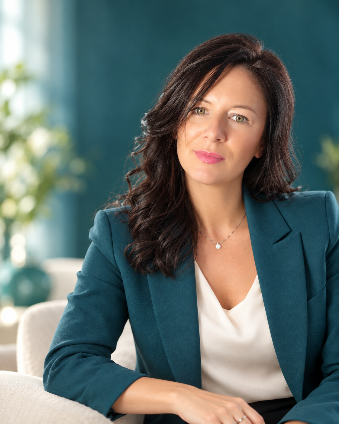 Monica, consultant LifeWave, într-un cadru luminos și calm